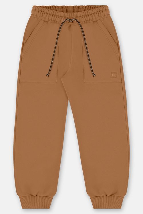 Calça em Moletom Felpado para Menino (Marrom) Up Baby