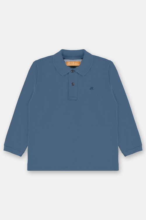 Camisa Polo Infantil Masculina em Piquet (Azul) Up Baby