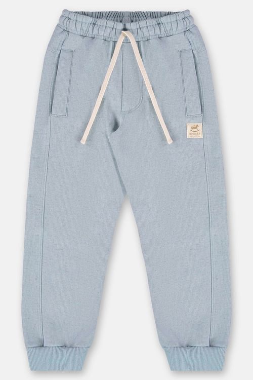 Calça Infantil Masculina em Moletom Linho (Azul) Up Baby