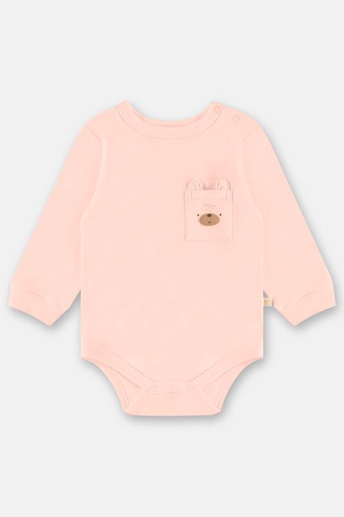 Body para Bebê Menina em Suedine Comfy (Rosa Claro) Up Baby