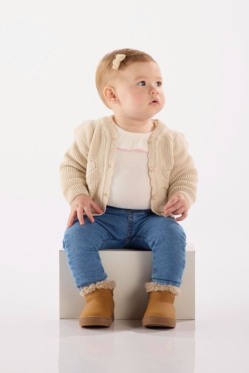 Calça em Jeans Infantil Feminino (Azul) Up Baby