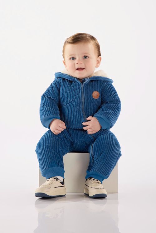 Macacão de Inverno para Bebê Menino (Azul) Up Baby