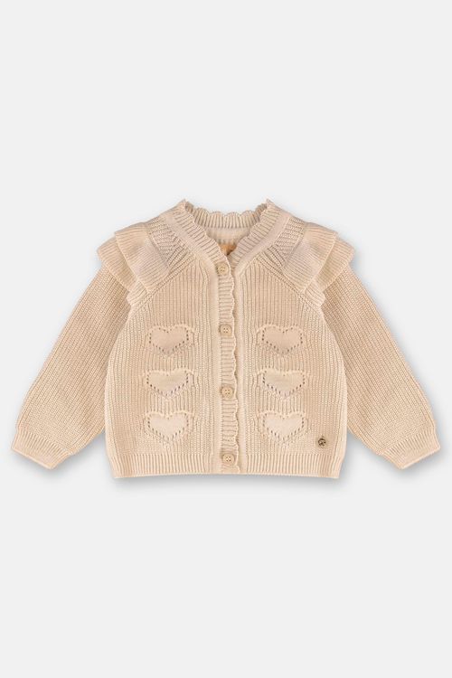 Cardigan em Tricot para Bebê Menina (Off White) Up Baby