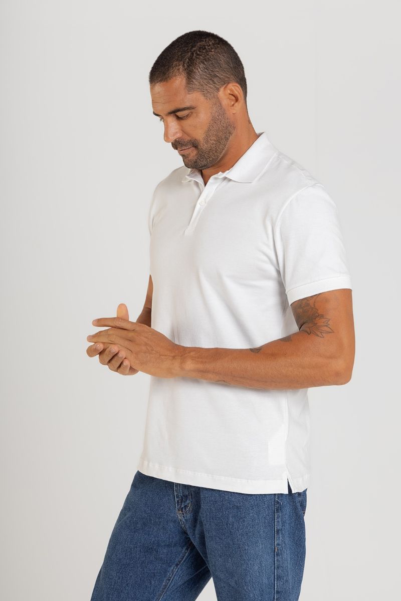 Camiseta-Masculina-Basica-em-Meia-Malha-Branco-Just-Basic