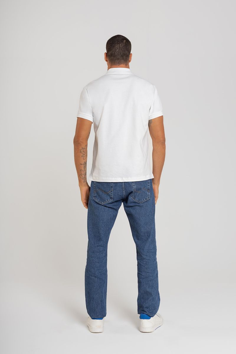 Camiseta-Masculina-Basica-em-Meia-Malha-Branco-Just-Basic