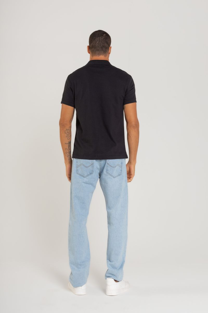 Camiseta-Masculina-Basica-em-Meia-Malha-Preto-Just-Basic
