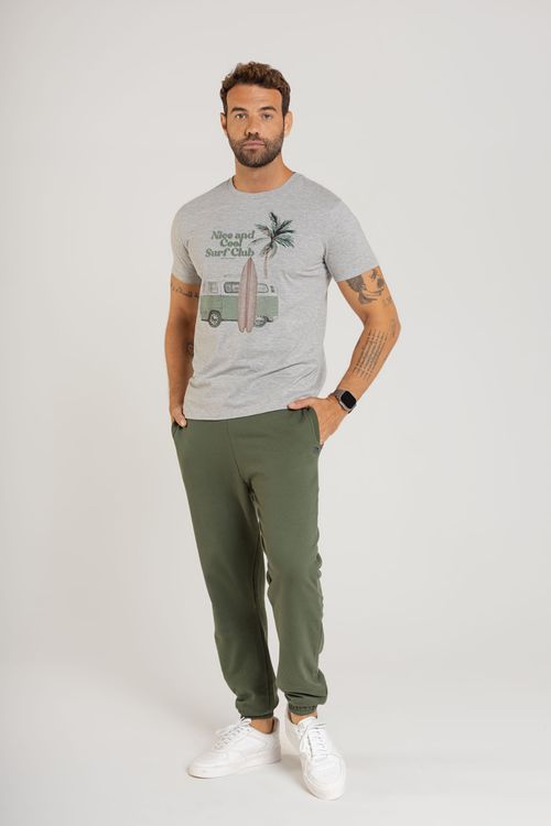T-Shirt Surf Club Masculino (Cinza) The Philippines