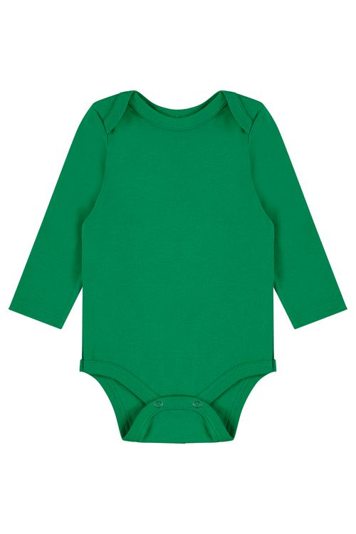 Body Unissex para Bebê em Suedine (Verde) Guloseima