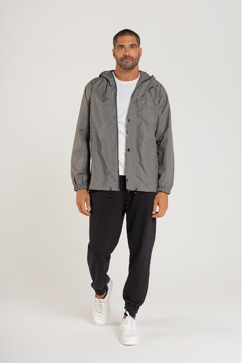 Jaqueta Corta Vento Ripstop Masculina (Cinza) The Philippines