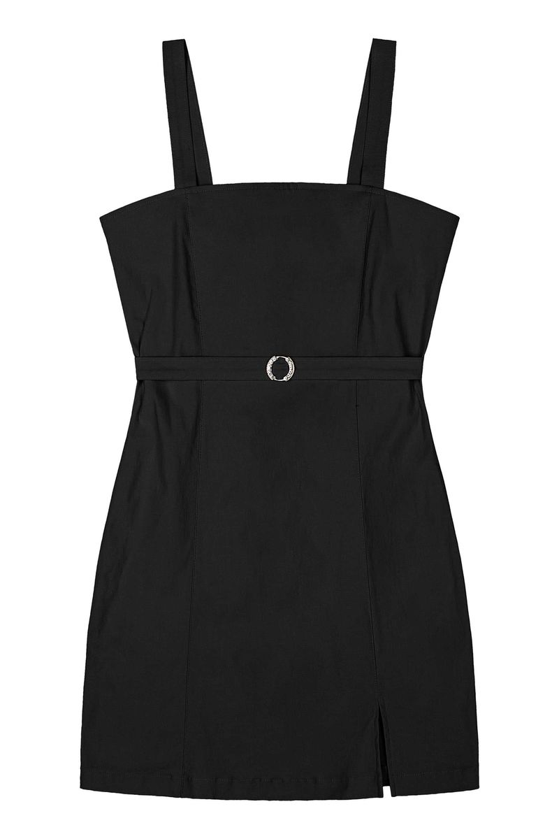 Vestido Juvenil com Alças (Preto) Gloss