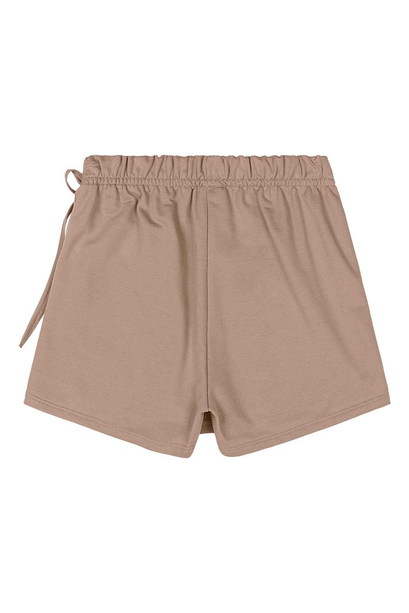 short-infantil-feminino-marrom-em-moletom-leve-com-cos-ajustavel