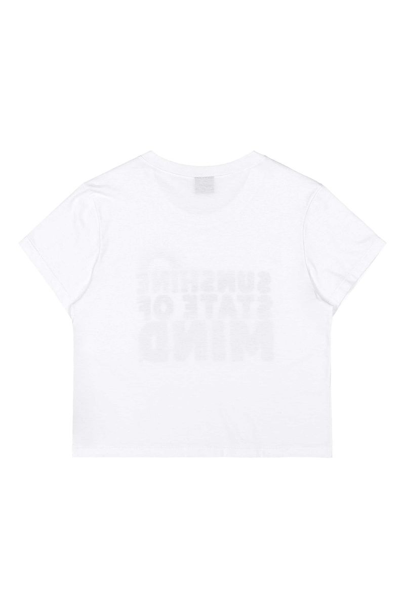 Blusa Estampada Juvenil (Branco) Gloss