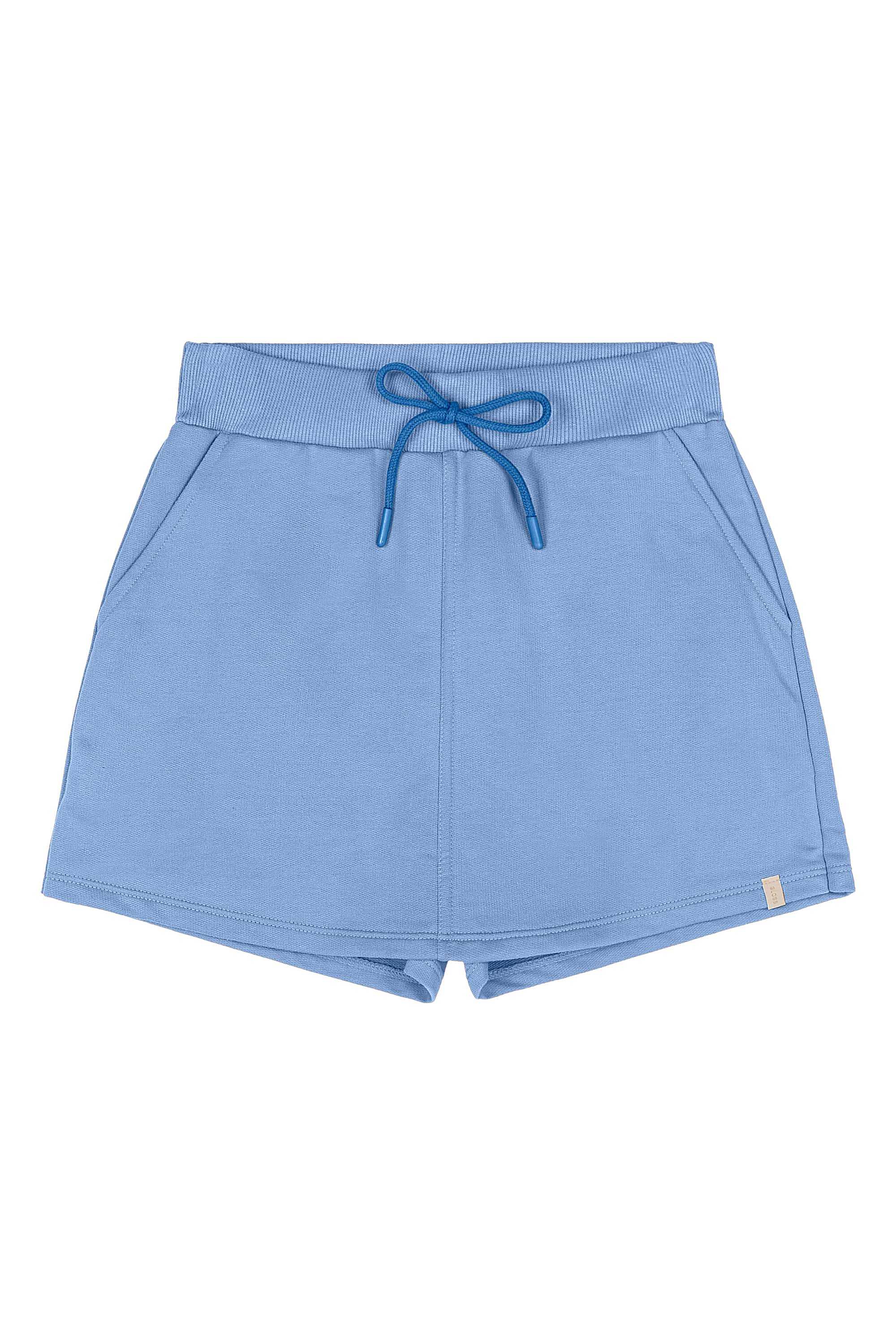 Short-Saia Juvenil em Moletom (Azul) Gloss