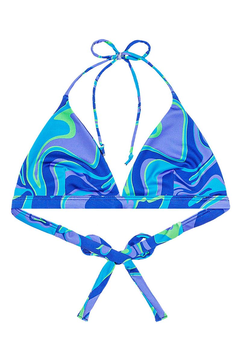 Conjunto de Biquíni Juvenil em Malha FPS +50 (Azul) Gloss