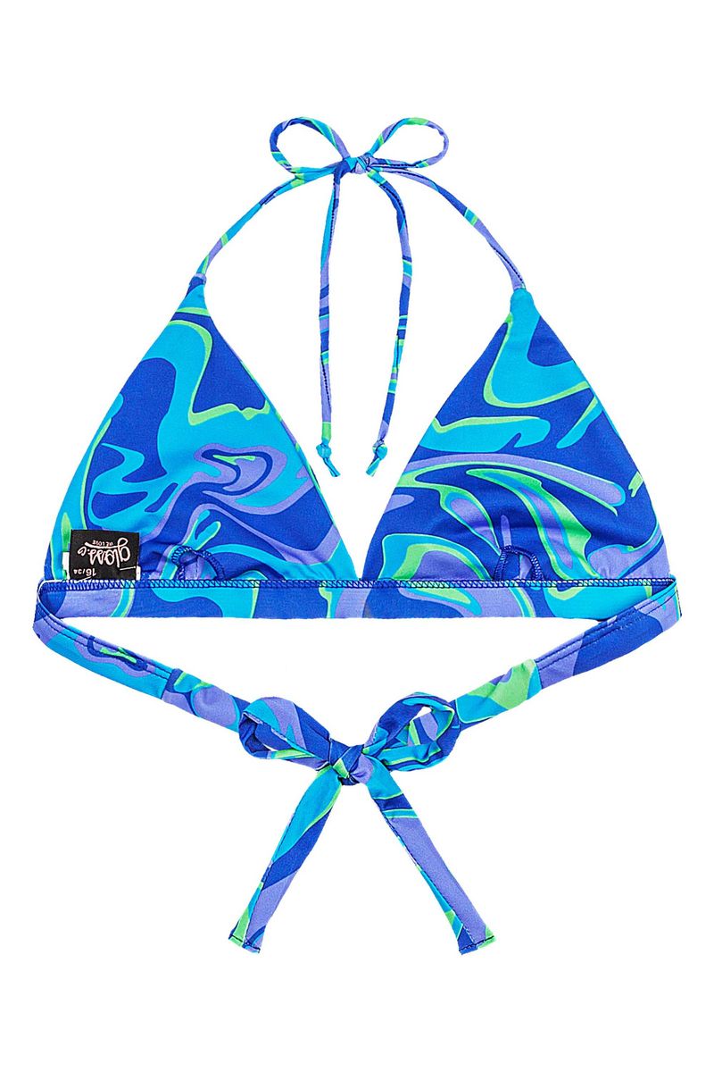 Conjunto de Biquíni Juvenil em Malha FPS +50 (Azul) Gloss