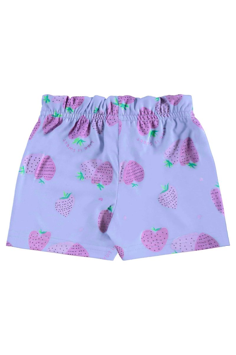 Conjunto Infantil Morangos para Menina (Roxo) Bee Loop