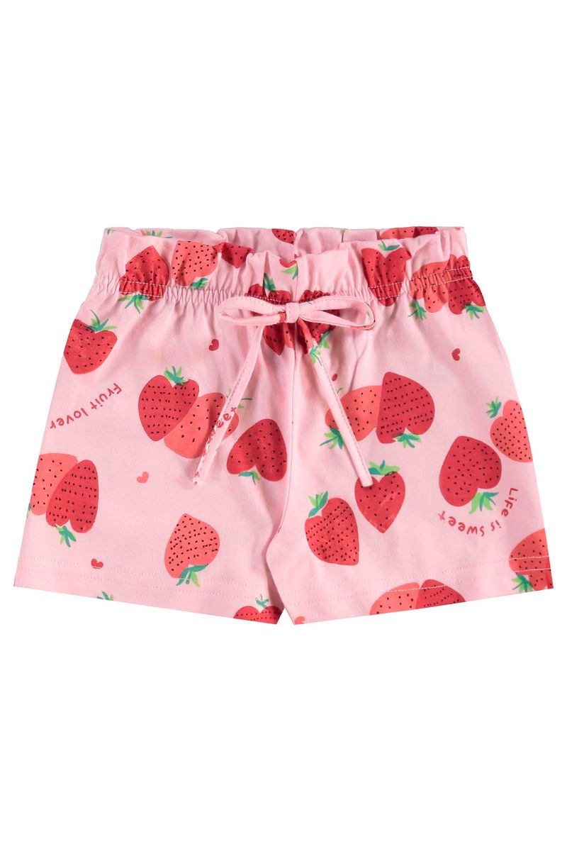 Conjunto Infantil Morangos para Menina (Vermelho) Bee Loop
