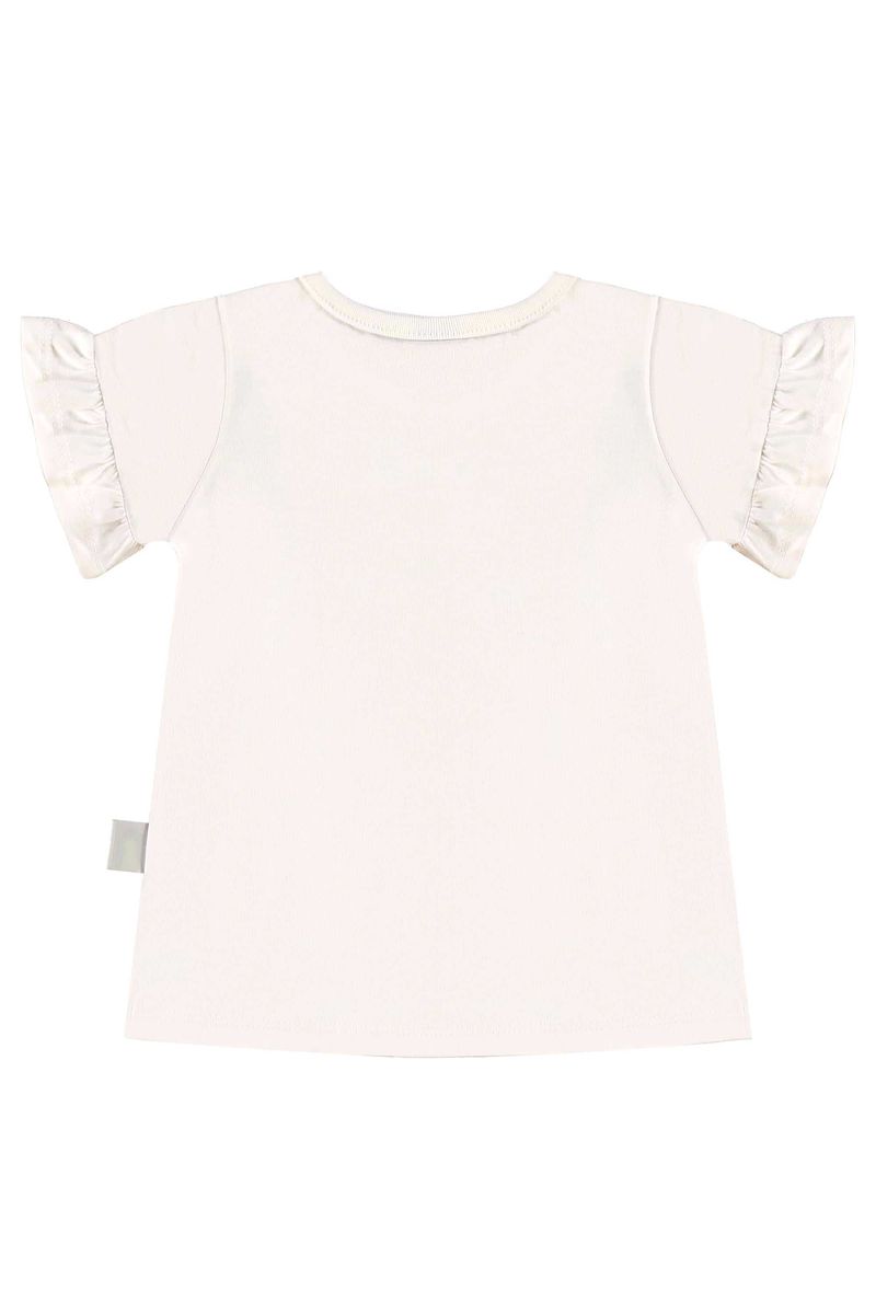 Conjunto com Blusa e Legging para Menina (Off White) Bee Loop