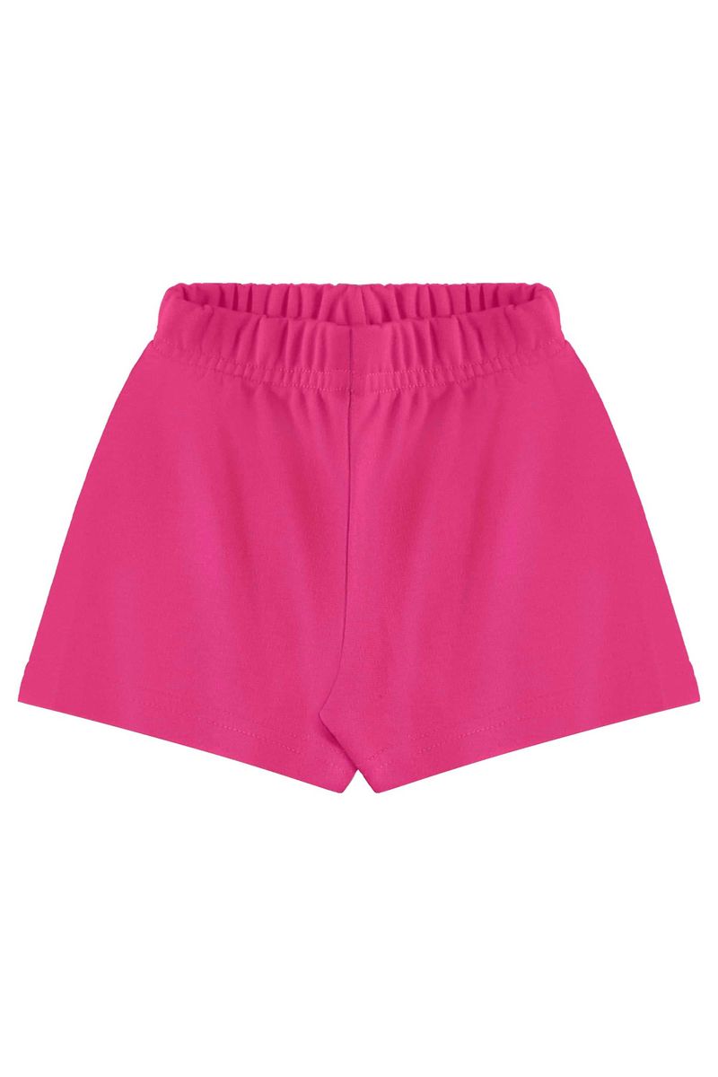 Conjunto com Blusa e Short para Menina (Off White) Bee Loop