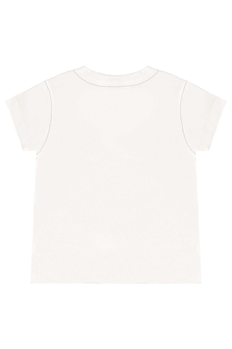 Conjunto com Blusa e Short para Menina (Off White) Bee Loop