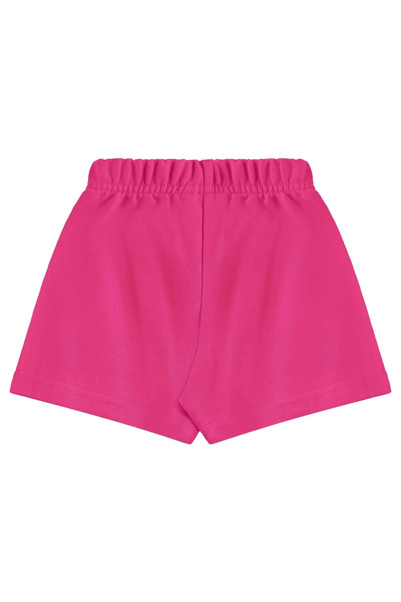 Conjunto com Blusa e Short para Menina (Off White) Bee Loop