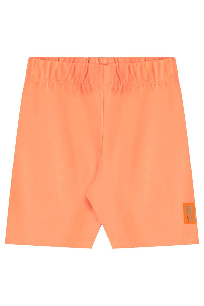 Conjunto com Regata e Bermuda Ciclista para Menina (Azul) Bee Loop
