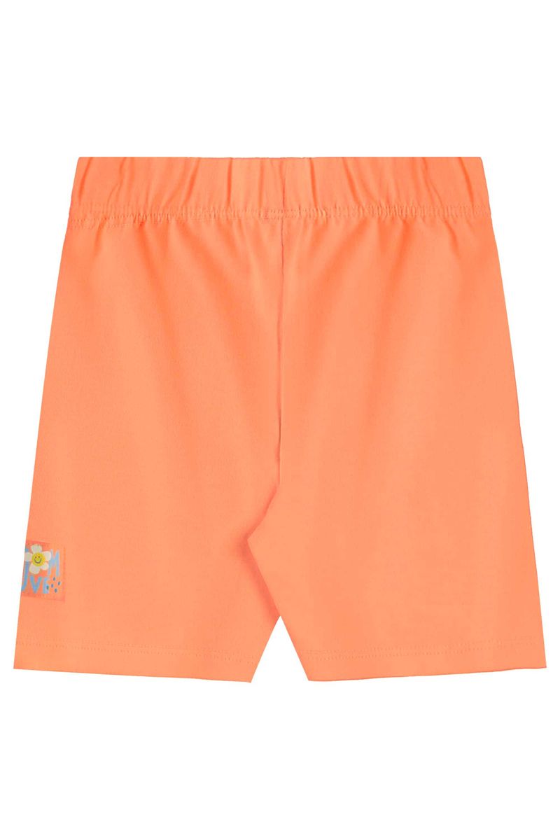 Conjunto com Regata e Bermuda Ciclista para Menina (Azul) Bee Loop