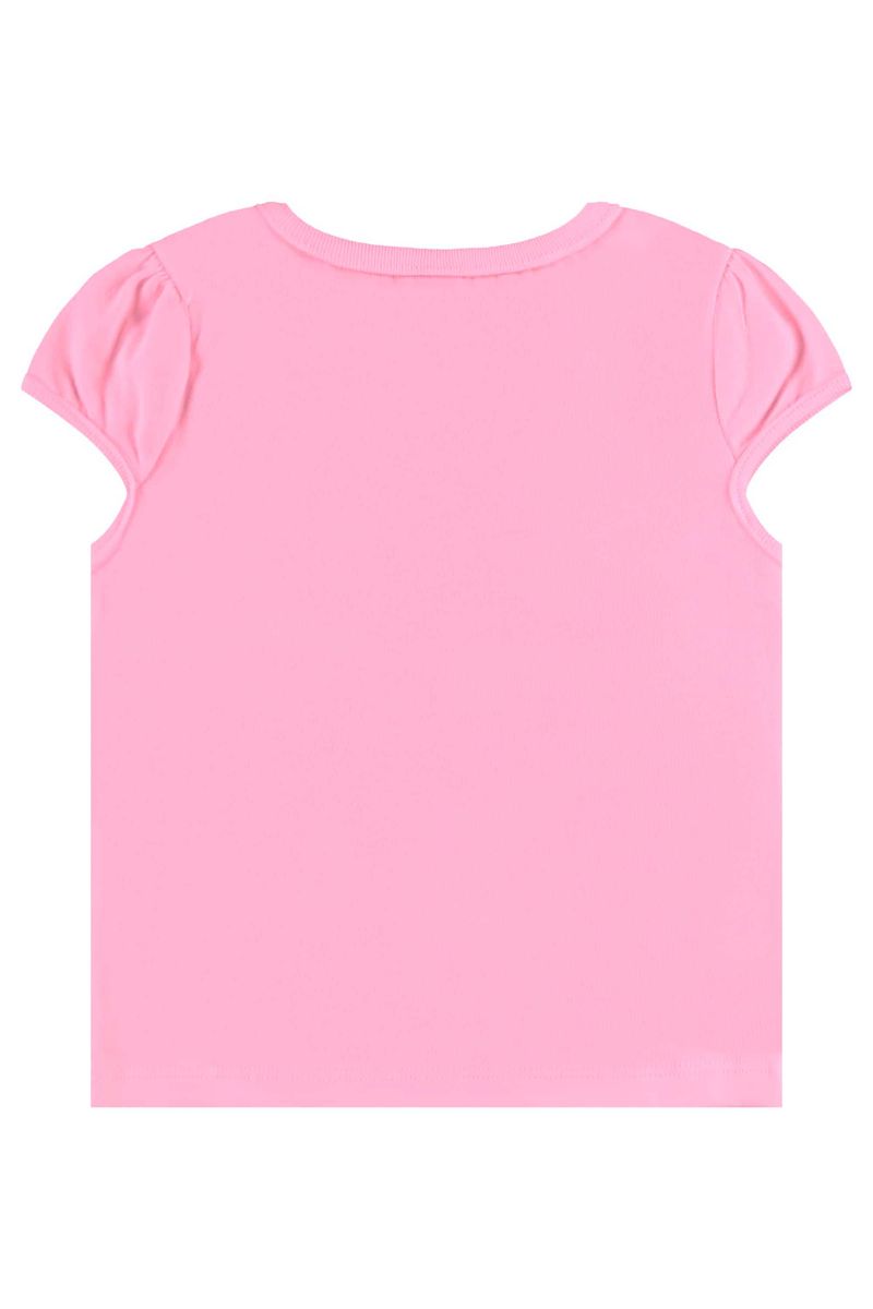 Conjunto com Blusa de Florezinhas e Short para Menina (Rosa) Bee Loop