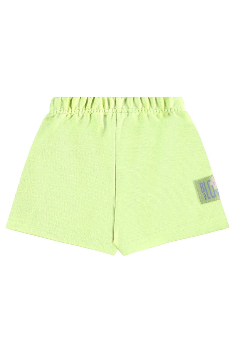 Conjunto com Blusa de Florezinhas e Short para Menina (Rosa) Bee Loop