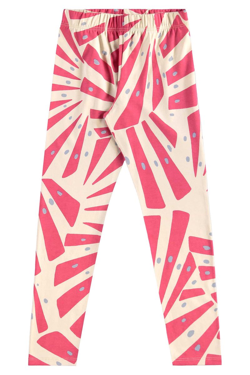Conjunto com Blusa e Legging Estampada para Menina (Rosa) Bee Loop