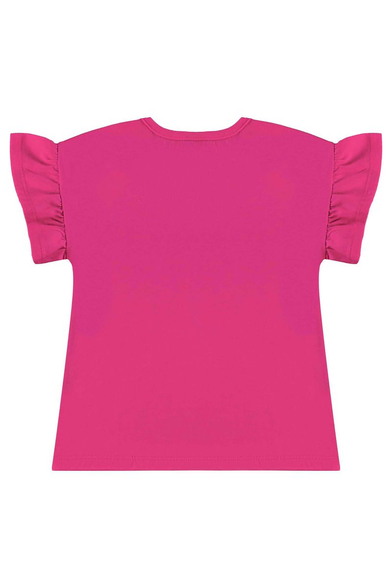 Conjunto com Blusa e Legging Estampada para Menina (Rosa) Bee Loop