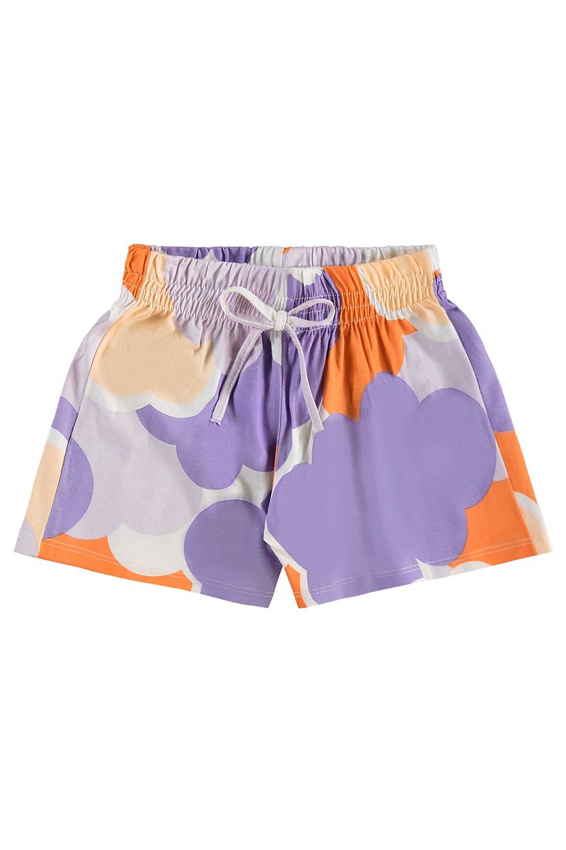 Conjunto com Regata e Short Estampado para Menina (Laranja) Bee Loop