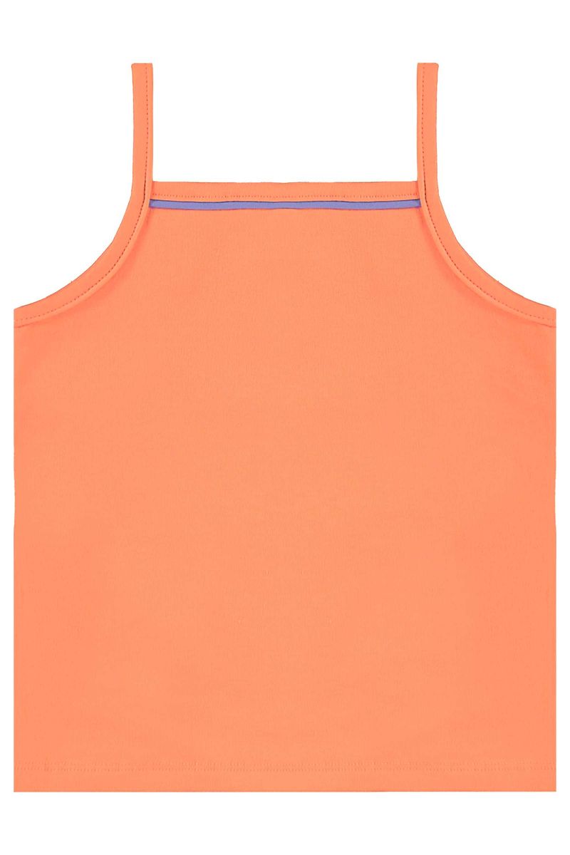 Conjunto com Regata e Short Estampado para Menina (Laranja) Bee Loop