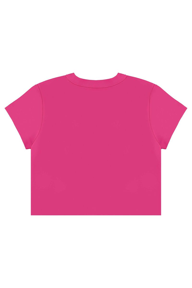 Conjunto com Cropped e Short-Saia para Menina (Rosa) Bee Loop