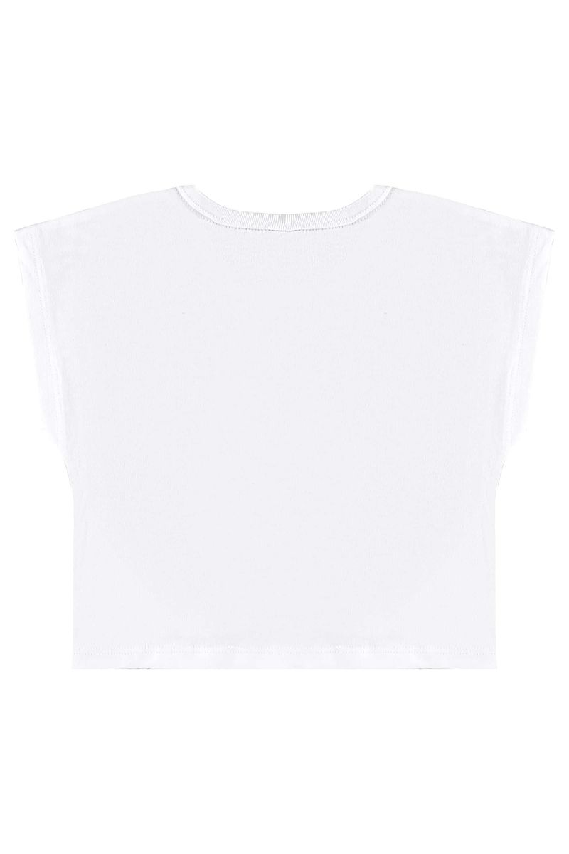 Conjunto com Blusa de Borboleta e Short para Menina (Branco) Bee Loop