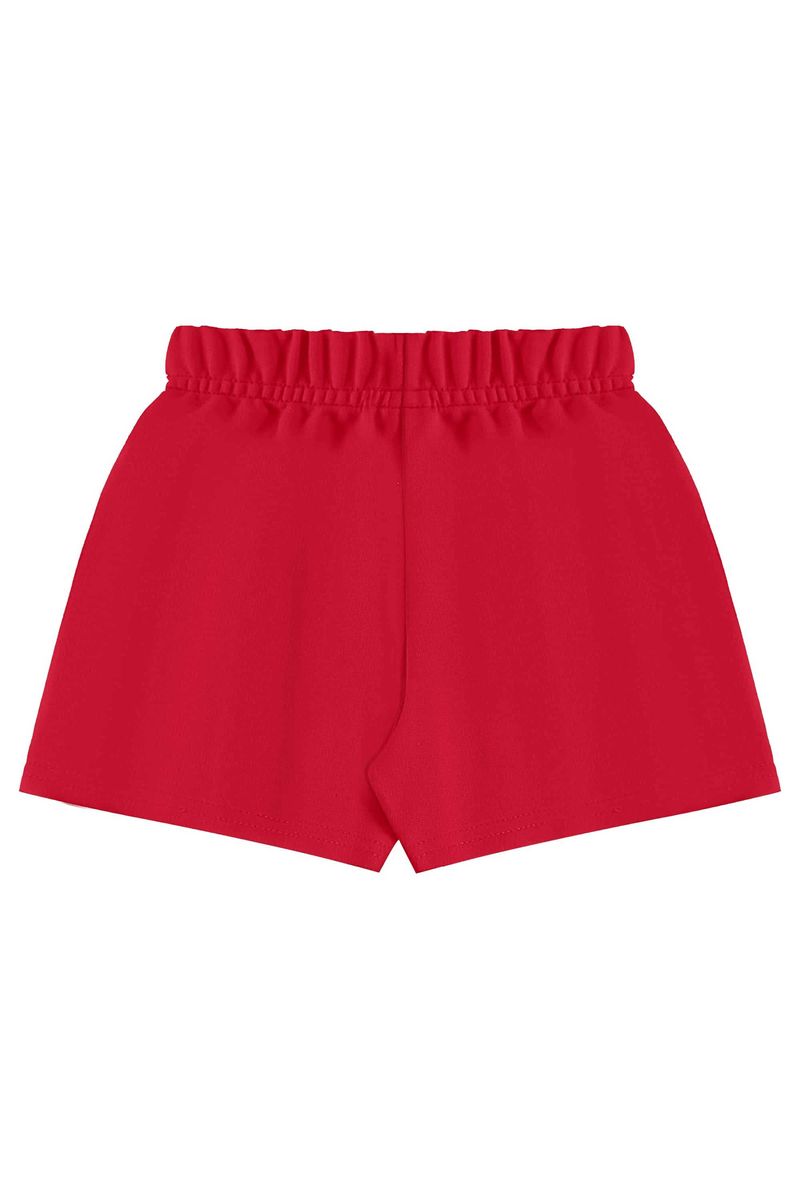 Conjunto com Blusa de Borboleta e Short para Menina (Branco) Bee Loop