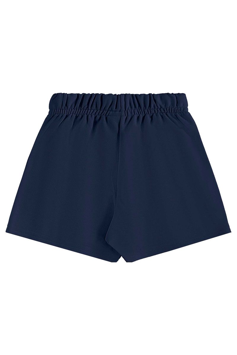 Conjunto com Blusa Floral e Short-Saia para Menina (Azul) Bee Loop