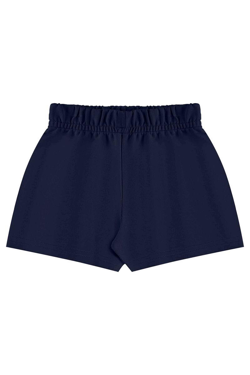 Conjunto com Blusa e Short para Menina (Off White) Bee Loop