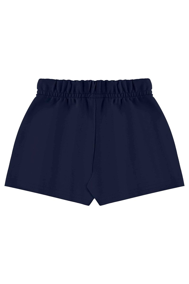 Conjunto com Blusa e Short para Menina (Off White) Bee Loop