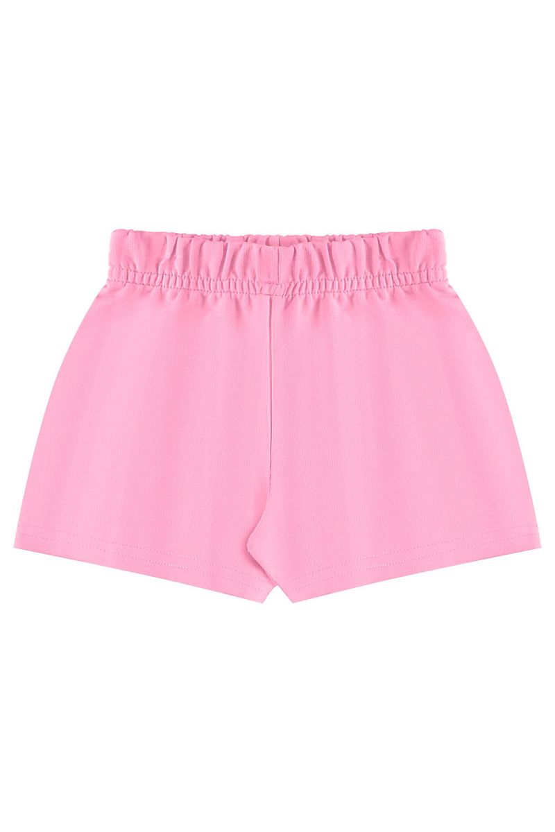 Conjunto-infantil-para-menina-com-blusa-estampada-com-puff-e-glitter-e-short-com-elastico-na-cintura-e-estampa-lisa.