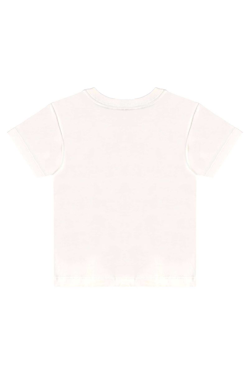 Conjunto de Bichinhos com Camiseta e Bermuda para Menino (Off White) Bee Loop