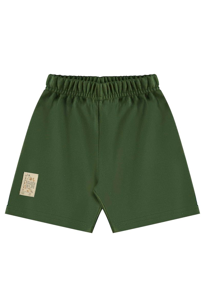 Conjunto de Bichinhos com Camiseta e Bermuda para Menino (Bege) Bee Loop