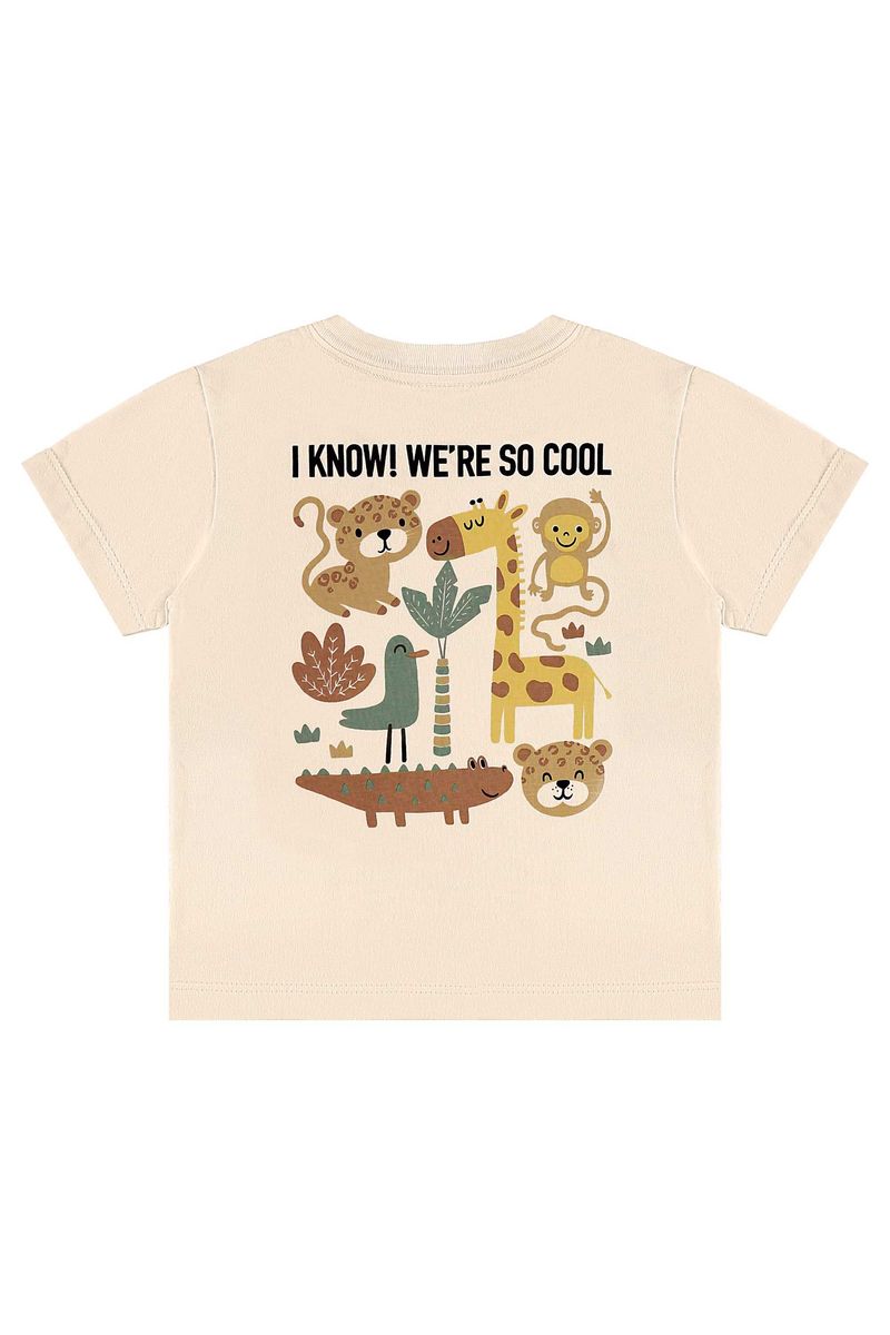 Conjunto de Bichinhos com Camiseta e Bermuda para Menino (Bege) Bee Loop