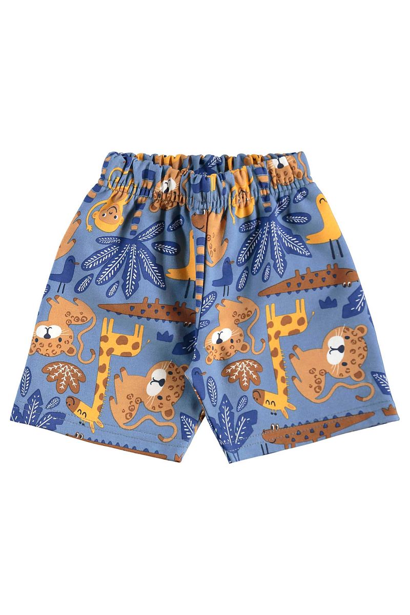 Conjunto de Bichinhos com Regata e Bermuda para Menino (Cinza) Bee Loop