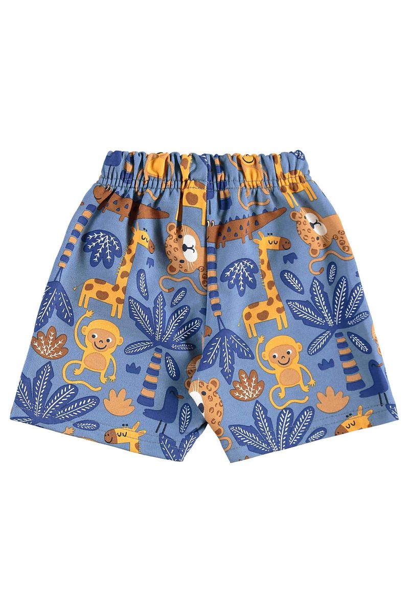 Conjunto de Bichinhos com Regata e Bermuda para Menino (Cinza) Bee Loop