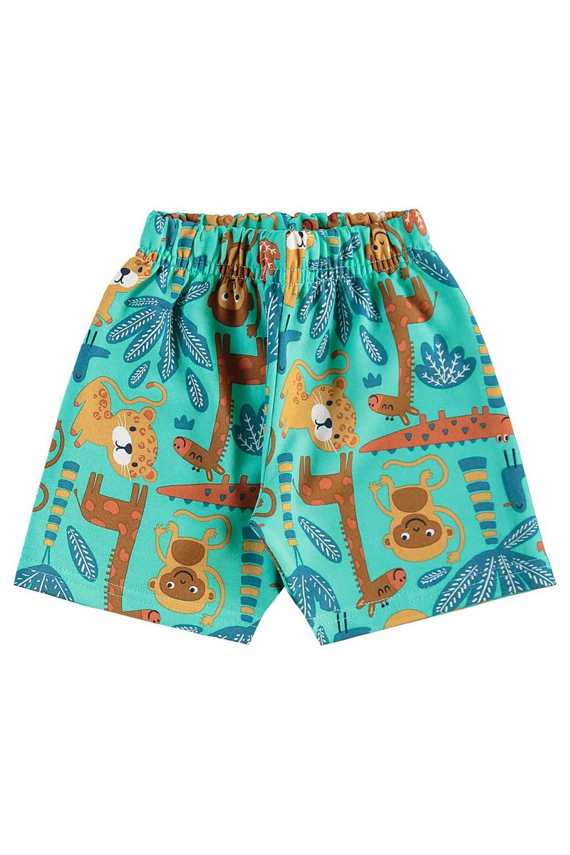 Conjunto de Bichinhos com Regata e Bermuda para Menino (Verde) Bee Loop