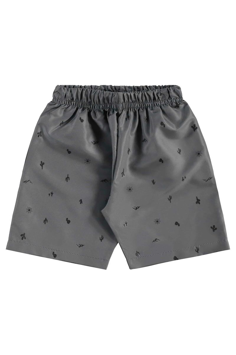 Conjunto Estampado com Camiseta e Bermuda para Menino (Branco) Bee Loop