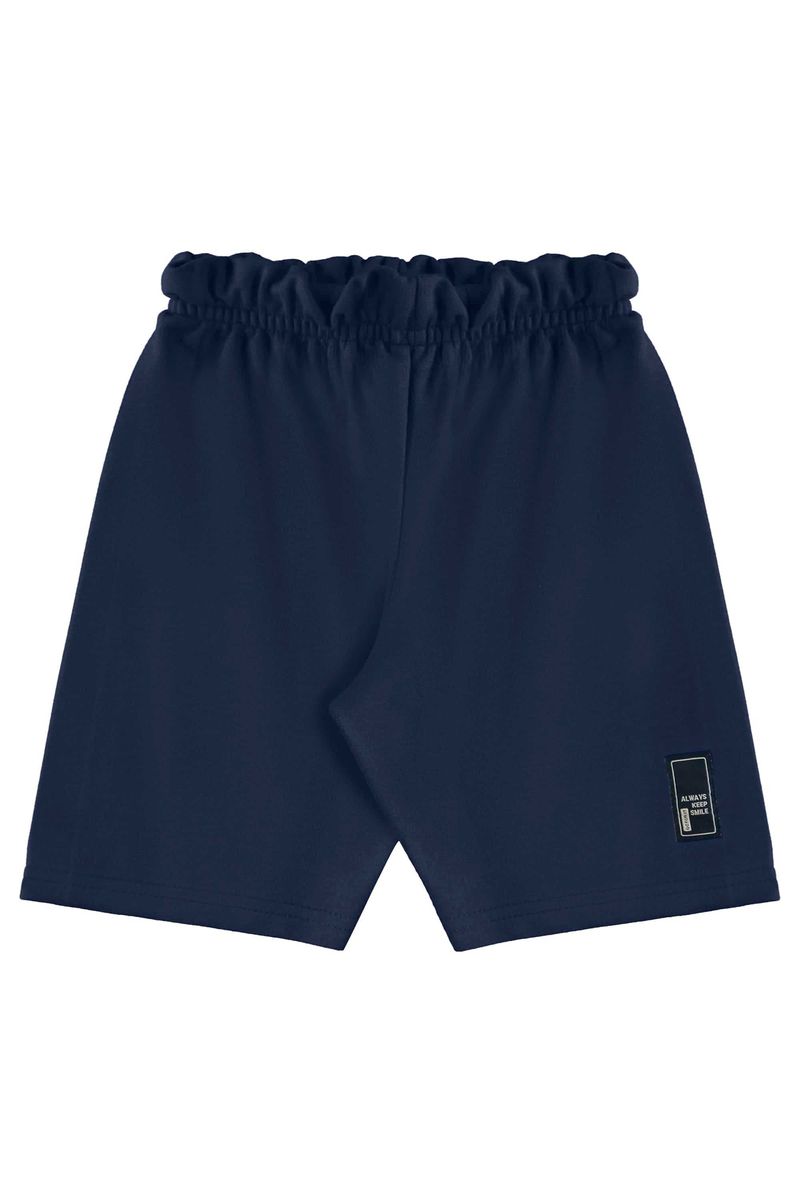 Conjunto com Regata Estampada e Bermuda para Menino (Azul) Bee Loop