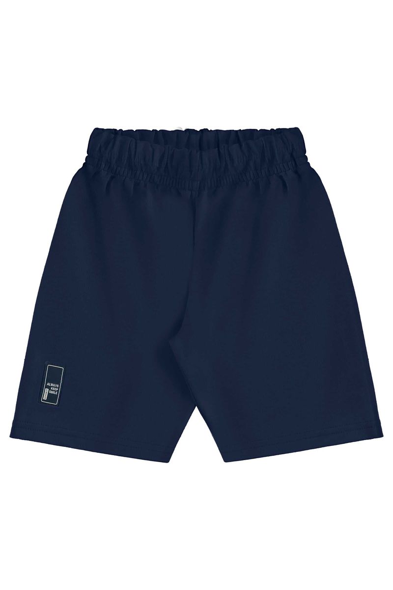 Conjunto com Camiseta Estampada e Bermuda para Menino (Cinza) Bee Loop