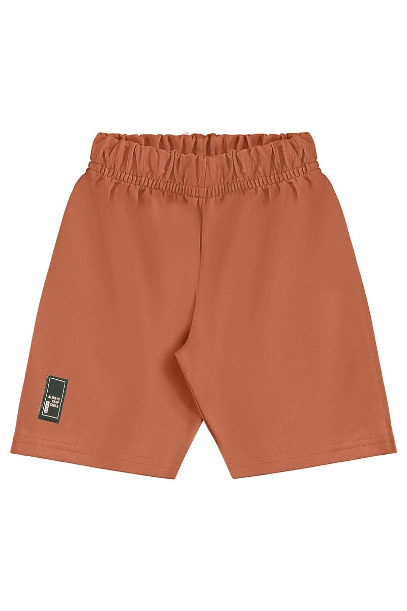 Conjunto com Camiseta Estampada e Bermuda para Menino (Branco) Bee Loop